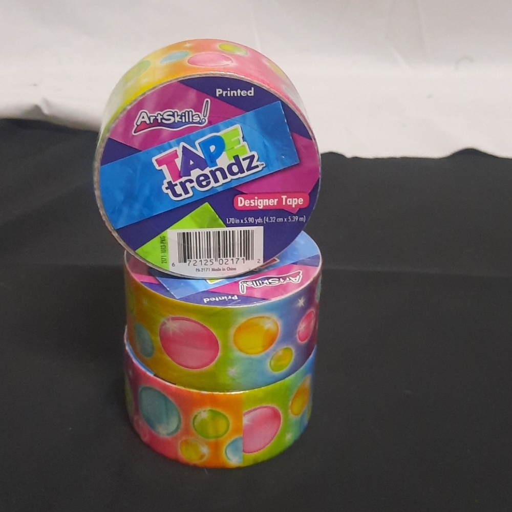 3 rolls Art Skills TAPE trends designer tape